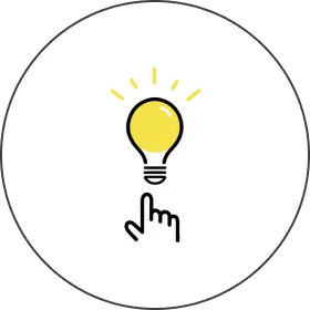 ひらめきアイコンのイラスト