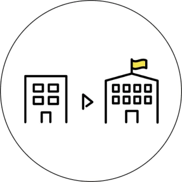 企業の建物のイラスト